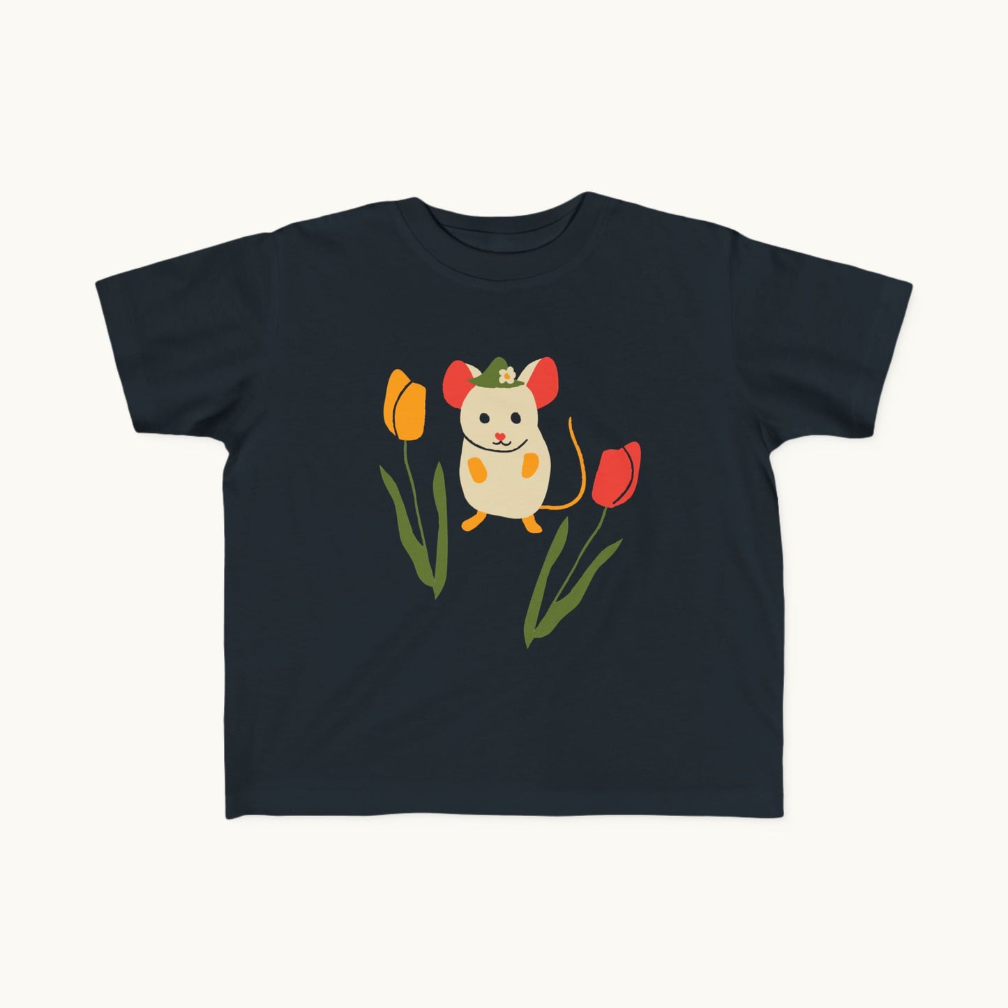 Mouse & Tulips Toddler Tee