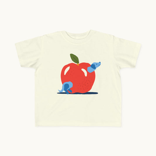 Apple Worm Dog Toddler Tee