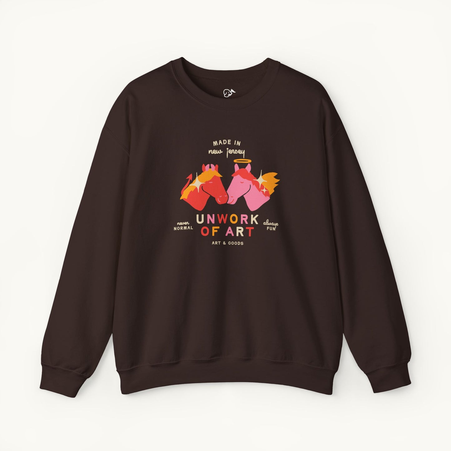 Angel & Devil Horses Crewneck Sweatshirt