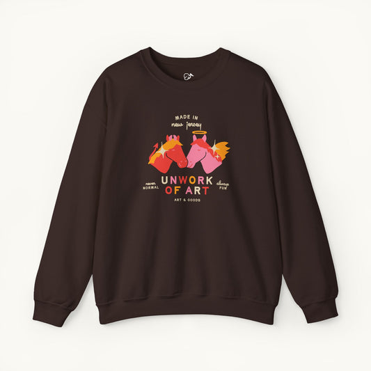 Angel & Devil Horses Crewneck Sweatshirt